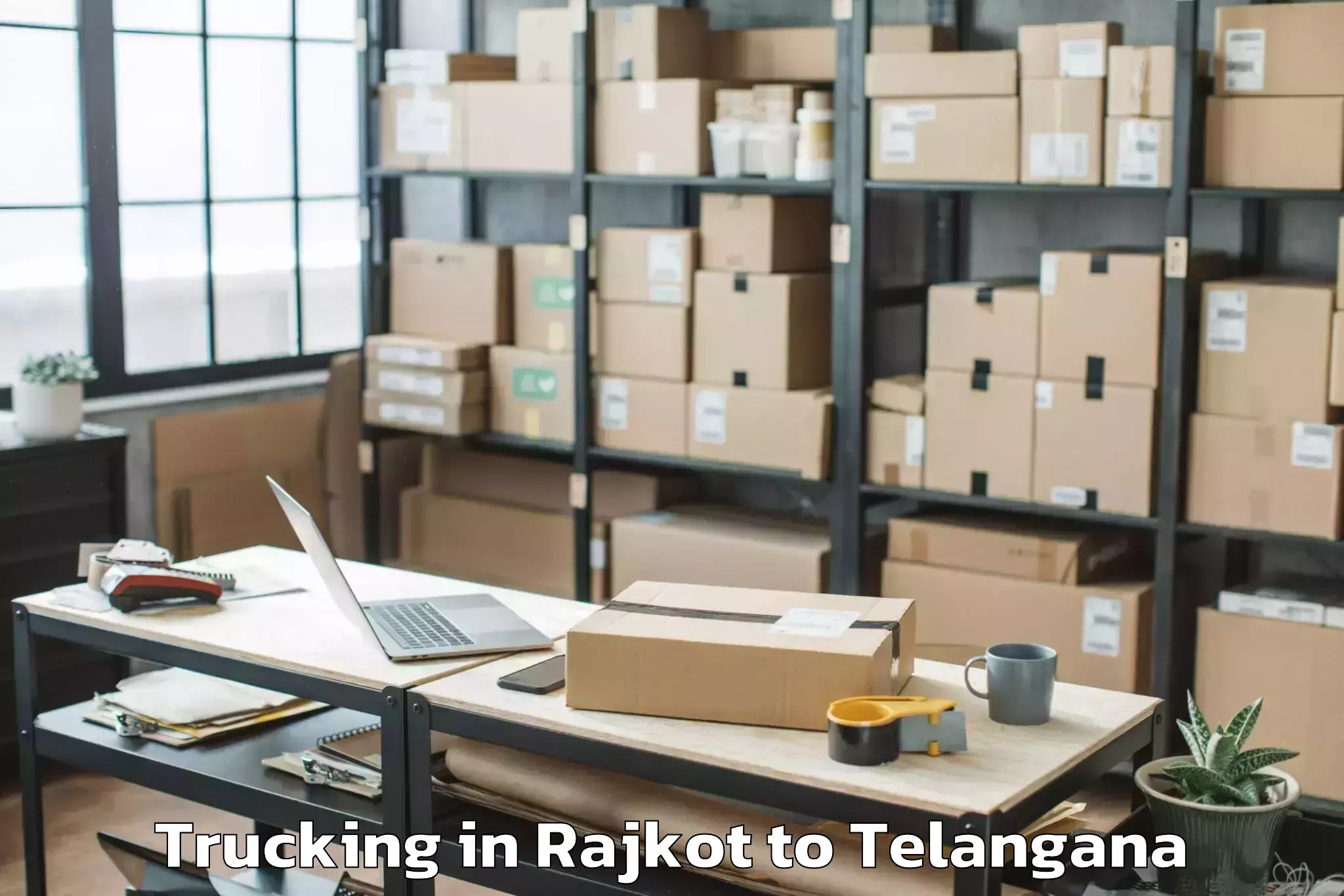 Book Rajkot to Ramagundam Airport Rmd Trucking Online